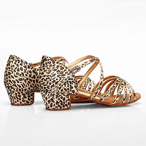 LaoZan Mujer Zapatos de Baile Latino Salón de Tacón Niña Zapatos de Entrenamiento Sandalias de Baile Salsa 2, Tamaño 32 LaoZan Mujer Zapatos de Baile Latino Salón de Tacón Niña Zapatos de Entrenamiento Sandalias de Baile Salsa 2, Tamaño 32