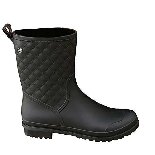 LaoZan Mujeres Botas Cálido y Impermeable para Otoño e Invierno - Negro - 37?Largo del pie 22.6-23.0 CM