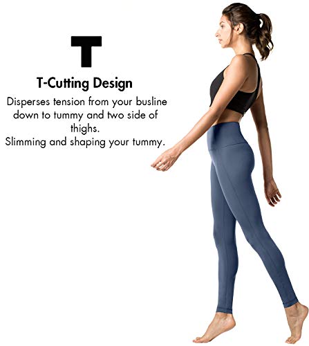 LAPASA Pantalón Deportivo de Mujer Cintura Alta Malla para Running Yoga y Ejercicio. L01 LAPASA Pantalón Deportivo de Mujer Cintura Alta Malla para Running Yoga y Ejercicio. L01