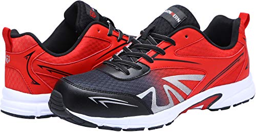 LARNMERN Zapatillas de Seguridad Hombres LM180105 SB Zapatos de Trabajo con Punta de Acero Ultra Liviano Suave y cómodo Transpirable(40 EU,Rojo) LARNMERN Zapatillas de Seguridad Hombres LM180105 SB Zapatos de Trabajo con Punta de Acero Ultra Liviano Suave y cómodo Transpirable(40 EU,Rojo)