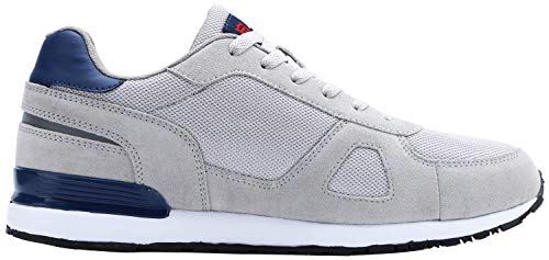 LARNMERN Zapatos de Seguridad Hombre Mujer con Puntera de Acero Zapatilla, Antideslizante ESD Comodos Calzado de Trabajo Industrial (Gris 42 EU) LARNMERN Zapatos de Seguridad Hombre Mujer con Puntera de Acero Zapatilla, Antideslizante ESD Comodos Calzado de Trabajo Industrial (Gris 42 EU)