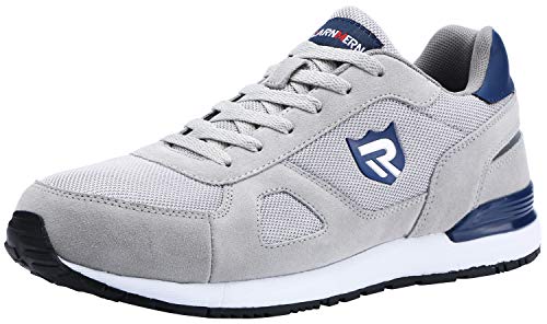 LARNMERN Zapatos de Seguridad Hombre Mujer con Puntera de Acero Zapatilla, Antideslizante ESD Comodos Calzado de Trabajo Industrial (Gris 42 EU) LARNMERN Zapatos de Seguridad Hombre Mujer con Puntera de Acero Zapatilla, Antideslizante ESD Comodos Calzado de Trabajo Industrial (Gris 42 EU)