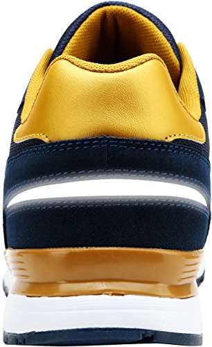 LARNMERN Zapatos de Seguridad para Hombre con Puntera de Acero Zapatillas de Seguridad Trabajo, Calzado de Industrial y Deportiva (41.5 EU, Azul)