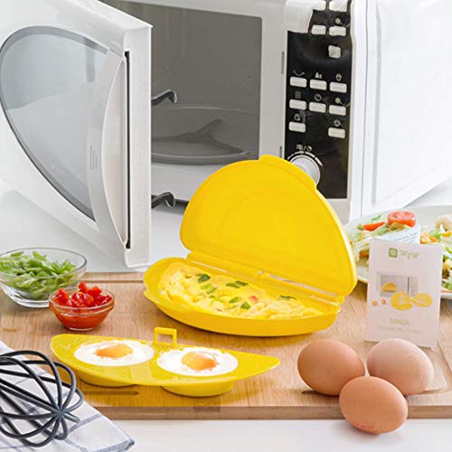 LAS COSAS QUE IMPORTAN Cocinar Huevos Microondas Poche Tortilla Francesa Sana Rápida Rica Fácil Recipiente Libre BPA Incluye Recetas Pochados