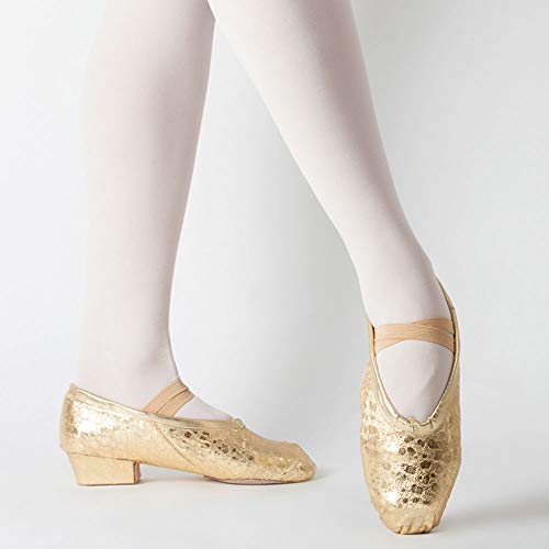 Las Mujeres de Oro Zapatos de Baile Ballet Profesor de Gimnasia Suave Jazz niño Inferior Zapatos de Baile Examen Maestro,Oro,40 Las Mujeres de Oro Zapatos de Baile Ballet Profesor de Gimnasia Suave Jazz niño Inferior Zapatos de Baile Examen Maestro,Oro,40