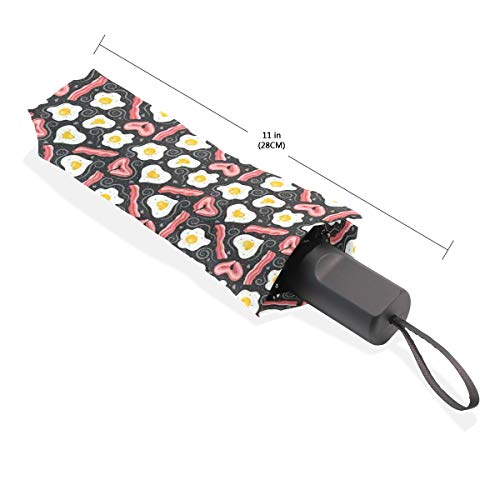 LASINSU Paraguas Resistente a la Intemperie,Concepto de Desayuno Rico en proteínas con Huevos revueltos y Tocino Frito,Fitness Entrenamiento Fuerte Grunge Print LASINSU Paraguas Resistente a la Intemperie,Concepto de Desayuno Rico en proteínas con Huevos revueltos y Tocino Frito,Fitness Entrenamiento Fuerte Grunge Print