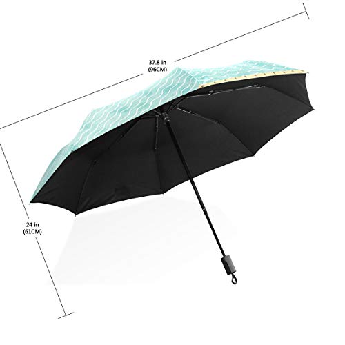 LASINSU Paraguas Resistente a la Intemperie,Suave Color Pastel Olas Mar Océano Patrón Vibras Verano Inspirado Gráfico,Fitness Entrenamiento Fuerte Grunge Print LASINSU Paraguas Resistente a la Intemperie,Suave Color Pastel Olas Mar Océano Patrón Vibras Verano Inspirado Gráfico,Fitness Entrenamiento Fuerte Grunge Print