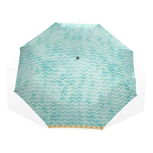 LASINSU Paraguas Resistente a la Intemperie,Suave Color Pastel Olas Mar Océano Patrón Vibras Verano Inspirado Gráfico,Fitness Entrenamiento Fuerte Grunge Print LASINSU Paraguas Resistente a la Intemperie,Suave Color Pastel Olas Mar Océano Patrón Vibras Verano Inspirado Gráfico,Fitness Entrenamiento Fuerte Grunge Print