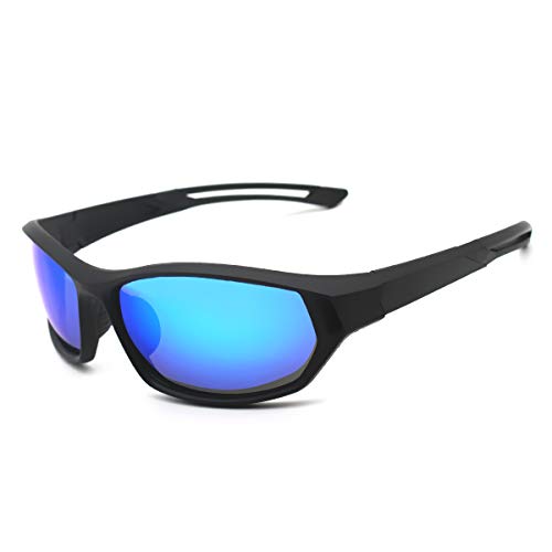 LATEC Gafas de Sol Deportivas, Gafas Ciclismo Polarizadas con Protección UV400 y TR90 Unbreakable Frame, para Hombres Mujeres al Aire Libre Deportes Pesca Esquí Conducción Golf Correr Ciclismo