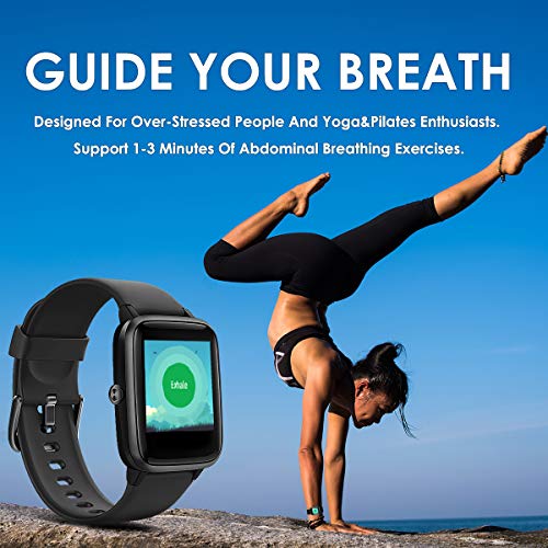 LATEC Reloj Inteligente, Impermeable IP68 Smartwatch Mujer Hombre niños Pulsera de Actividad Inteligente con Monitor de Sueño Contador de Caloría Pulsómetros Podómetro para iOS y Android (Negro) LATEC Reloj Inteligente, Impermeable IP68 Smartwatch Mujer Hombre niños Pulsera de Actividad Inteligente con Monitor de Sueño Contador de Caloría Pulsómetros Podómetro para iOS y Android (Negro)