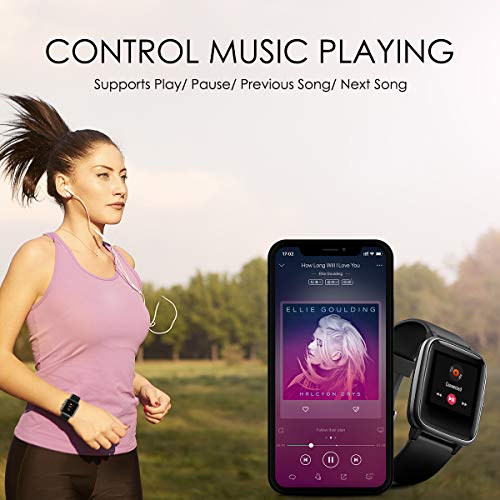 LATEC Reloj Inteligente, Impermeable IP68 Smartwatch Mujer Hombre niños Pulsera de Actividad Inteligente con Monitor de Sueño Contador de Caloría Pulsómetros Podómetro para iOS y Android (Negro) LATEC Reloj Inteligente, Impermeable IP68 Smartwatch Mujer Hombre niños Pulsera de Actividad Inteligente con Monitor de Sueño Contador de Caloría Pulsómetros Podómetro para iOS y Android (Negro)