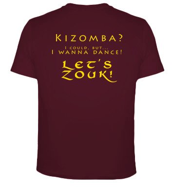 latostadora - Camiseta Bachata Front - Kizomba para Hombre Burdeos M