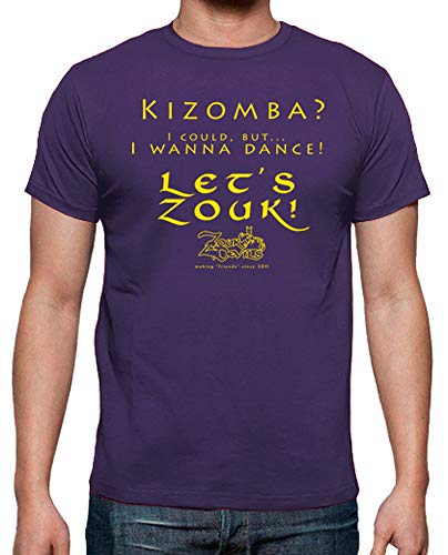 latostadora - Camiseta Kizomba Front - Bachata para Hombre Morado XL