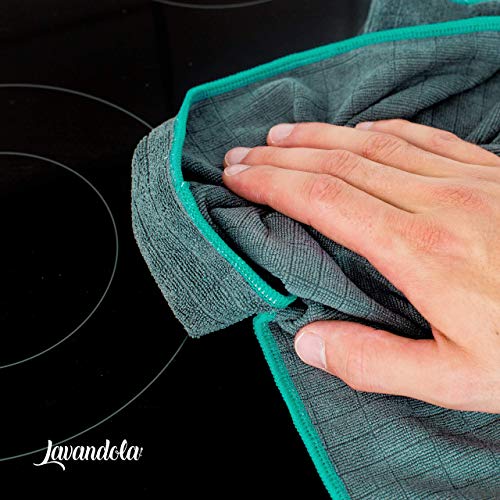LAVANDOLA Bayetas de Microfibra 5 Piezas, 30x30cm Extremadamente absorbentes y Suaves, para el hogar, la Cocina y el baño, paños de Microfibra LAVANDOLA Bayetas de Microfibra 5 Piezas, 30x30cm Extremadamente absorbentes y Suaves, para el hogar, la Cocina y el baño, paños de Microfibra