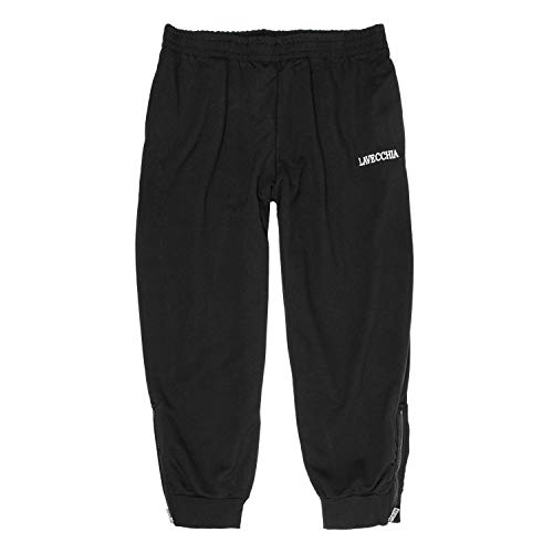 Lavecchia Tallas Extra Grandes Pantalón chándal Negro con más Delgado Tela de algodón 8XL - Negro, 4XL