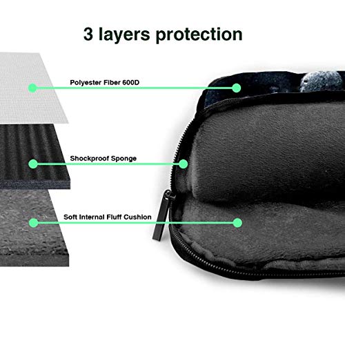 Lawenp Estuche para computadora portátil Bolsa para computadora Funda para manga Fitness Maletín impermeable para hombro 13 14 15.6 pulgadas