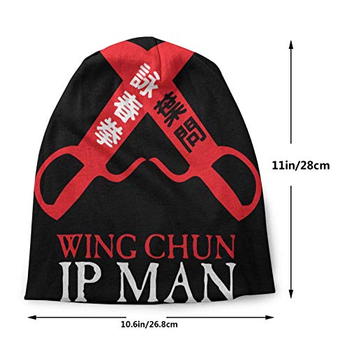 Lawenp Gorro de Punto, Wing Chun IP Man Skull Beanie Gorro de Cobertura de Invierno Informal para Hombres Mujeres Sombreros de Invierno Negro Lawenp Gorro de Punto, Wing Chun IP Man Skull Beanie Gorro de Cobertura de Invierno Informal para Hombres Mujeres Sombreros de Invierno Negro
