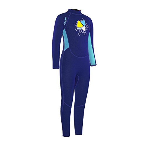 LayaTone Traje de Neopreno para Niños Niña Traje de Buceo 2mm Surf Protector UV Neoprene Kayak Neopreno para Niños Niña Traje de Neopreno Infantil Wetsuit