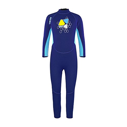 LayaTone Traje de Neopreno para Niños Niña Traje de Buceo 2mm Surf Protector UV Neoprene Kayak Neopreno para Niños Niña Traje de Neopreno Infantil Wetsuit