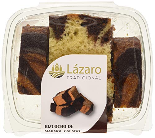 Lázaro Bizcocho Marmol Calado 350 g (Bizcocho Artesanal Marmolado Borracho con Almibar) Lázaro Bizcocho Marmol Calado 350 g (Bizcocho Artesanal Marmolado Borracho con Almibar)