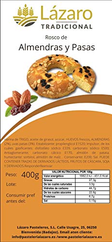 Lázaro Rosco de Almendras y Pasas - 400 g Lázaro Rosco de Almendras y Pasas - 400 g