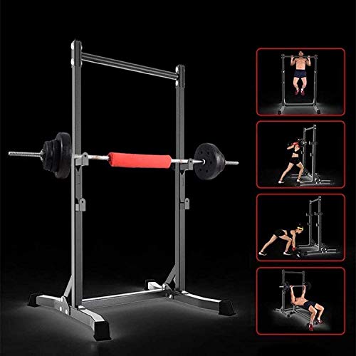 LAZNG Power Tower Inicio Multi-Gimnasio Gratuito Peso Bastidores Dip Soportes Multifuncional Power Tower Cubierta Horizontal Barra de Cremallera Ajustable Ejercicio Fitness Equipment