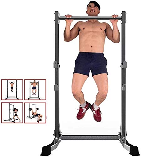 LAZNG Power Tower Inicio Multi-Gimnasio Gratuito Peso Bastidores Dip Soportes Multifuncional Power Tower Cubierta Horizontal Barra de Cremallera Ajustable Ejercicio Fitness Equipment