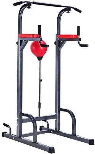 LAZNG Torre de energía Cuerpo de Entrenamiento de construcción Equipo for ejercicios multifuncional Equipo de entrenamiento de la aptitud pull-up dispositivo de abdominales tabla horizontal cubierta /