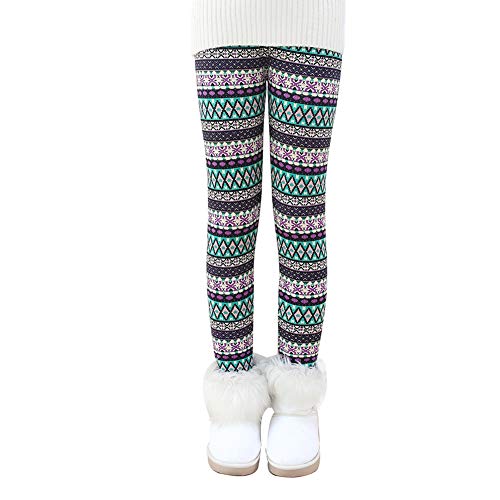 Lazzon Niña Invierno Leggings Mallas Pantalones Largos Grueso Cálido Forrado Caliente Jeggings