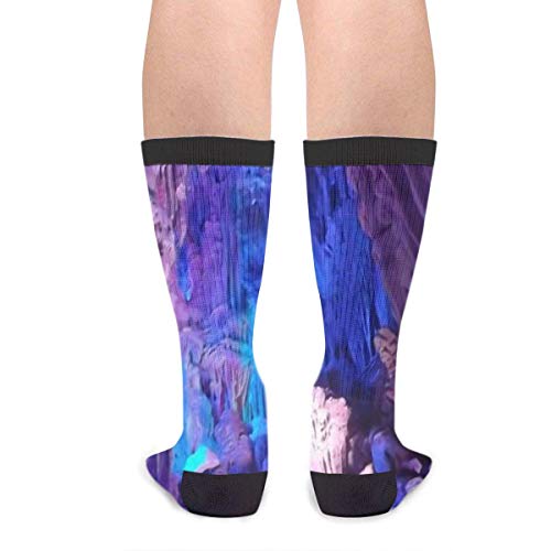 LCYYDECO Art Natural Cave Cool Sagrada Familia Casual Cool 3D Printed Novelty Graphic Crew Tube Socks