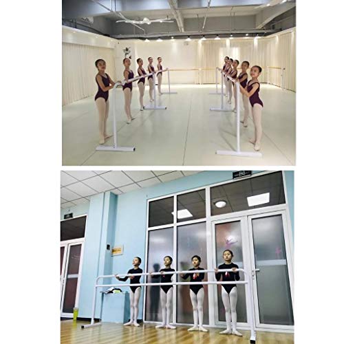 LDDLDG Barra de Ballet Ballet Profesional Barre Barre Danza, portátiles y de Peso Ligero Barra de Ballet Independiente Estiramiento Barra niños for Bailar Estiramiento (Color : White, Size : 1M)