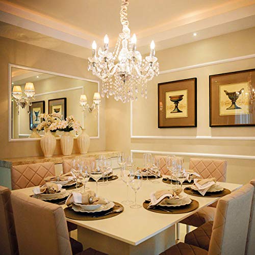 LE Bombilla Vela LED E14, Bombilla E14 5.5W reemplaza a la bombilla de 40W, 470 lúmenes, blanco cálido 2700K, ángulo de haz de 200 °, Ideal para candelabros, paquete de 6 LE Bombilla Vela LED E14, Bombilla E14 5.5W reemplaza a la bombilla de 40W, 470 lúmenes, blanco cálido 2700K, ángulo de haz de 200 °, Ideal para candelabros, paquete de 6