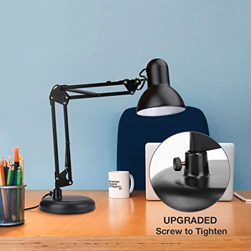 LE Lámpara de Escritorio LED, Casquillo E27, Bombilla Sustituible no Incluida, Luz Mesa de Noche, para Estanterias, Cabeceros, etc. Base y Pinza Incluidas LE Lámpara de Escritorio LED, Casquillo E27, Bombilla Sustituible no Incluida, Luz Mesa de Noche, para Estanterias, Cabeceros, etc. Base y Pinza Incluidas