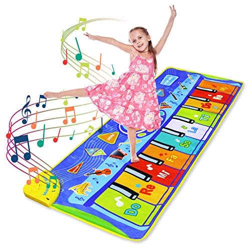 LEADSTAR Juguetes Niños 2 3 4 5Años, Alfombra para Piano, Alfombra de Teclado Táctil Musical Touch Juego Musical, Alfombra para Teclado, Alfombra Electrónica Portátil para el Baile, 130*48cm LEADSTAR Juguetes Niños 2 3 4 5Años, Alfombra para Piano, Alfombra de Teclado Táctil Musical Touch Juego Musical, Alfombra para Teclado, Alfombra Electrónica Portátil para el Baile, 130*48cm