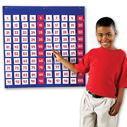Learning Resources LER2208 Hundred Pocket Chart - Panel de Cien Bolsillos Learning Resources LER2208 Hundred Pocket Chart - Panel de Cien Bolsillos