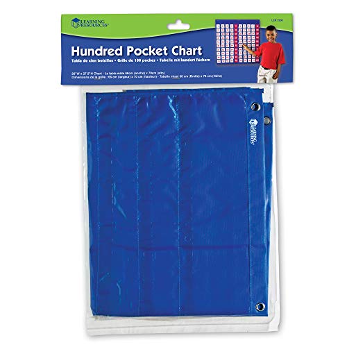 Learning Resources LER2208 Hundred Pocket Chart - Panel de Cien Bolsillos Learning Resources LER2208 Hundred Pocket Chart - Panel de Cien Bolsillos