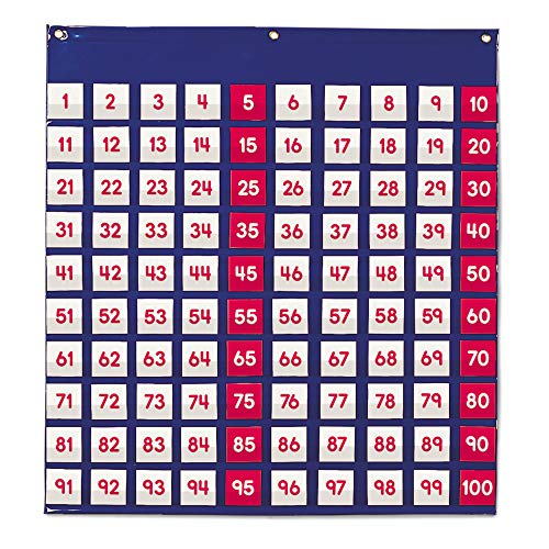 Learning Resources LER2208 Hundred Pocket Chart - Panel de Cien Bolsillos Learning Resources LER2208 Hundred Pocket Chart - Panel de Cien Bolsillos