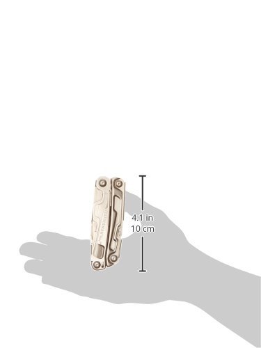 Leatherman Rev - Multiherramienta de bolsillo, 14 herramientas, hoja bloqueable para camping y bricolaje, de acero inoxidable con alicates navaja y destornillador, hecho en EE.UU., con funda de nylon