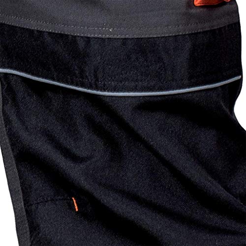 Leber&Hollman Canver - Pantalones protectores, color negro y naranja, talla 56 alemana Leber&Hollman Canver - Pantalones protectores, color negro y naranja, talla 56 alemana