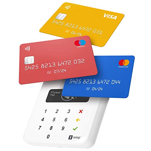 Lector De Tarjetas Portátil Sumup Air-Pago con Tarjeta De Débito, Crédito, Apple, Google Pay y más- Terminal Móvil con Tecnología RFID NFC- Pago con Solo Acercar Su Tarjeta-Teléfono O Chip & Pin Lector De Tarjetas Portátil Sumup Air-Pago con Tarjeta De Débito, Crédito, Apple, Google Pay y más- Terminal Móvil con Tecnología RFID NFC- Pago con Solo Acercar Su Tarjeta-Teléfono O Chip & Pin