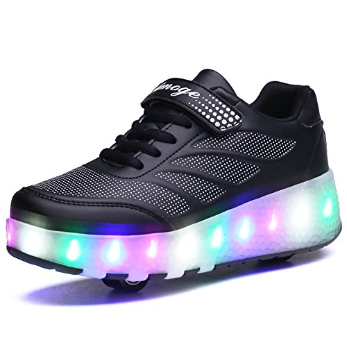 Led Luces Zapatos con Ruedas Dobles para Pequeños Niños y Niña Automática Calzado de Skateboarding Deportes de Exterior Patines en Línea Brillante Mutilsport Aire Libre y Deporte Gimnasia Zapatillas Led Luces Zapatos con Ruedas Dobles para Pequeños Niños y Niña Automática Calzado de Skateboarding Deportes de Exterior Patines en Línea Brillante Mutilsport Aire Libre y Deporte Gimnasia Zapatillas