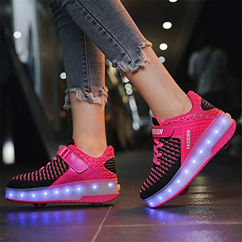 Led Luces Zapatos con Ruedas para Pequeños Niño y Niña Automática Calzado de Skateboarding Deportes de Exterior Patines en Línea Brillante Mutilsport Aire Libre y Deporte Gimnasia Running Zapatillas