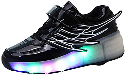 Led Luces Zapatos con Ruedas para Pequeños Niño y Niña Automática Calzado de Skateboarding Deportes de Exterior Patines en Línea Brillante Mutilsport Aire Libre y Deporte Gimnasia Zapatillas con Alas