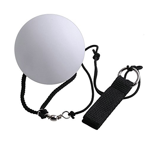 LED Poi,NHsunray Glow Thrown Bolas Multicolor Pelota para Profesional Danza del Vientre Plano Mano Destello Props (blanco)