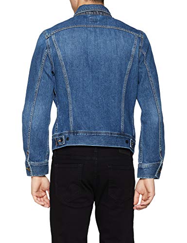 Lee Slim Rider Chaqueta de mezclilla, Azul (Flick Dark Ka), Medium para Hombre