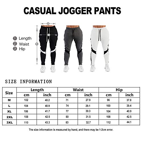 LeerKing Joggers Pantalones Deportivos para Hombre y Niños Pantalones de Chándal Ajustados con Cordón para Gimnasio Fitness Running Ciclismo Senderismo y Ropa de Hogar, Gris Oscuro M