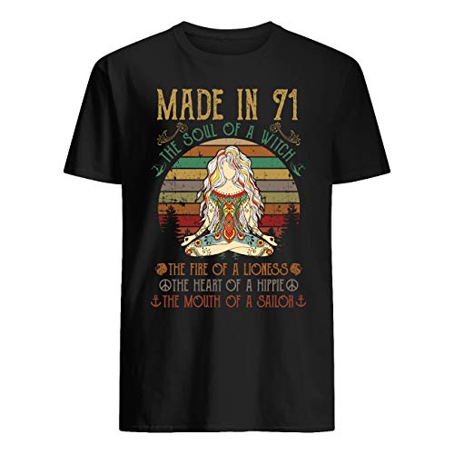 Leet Group Yoga Made in 71 The Soul of A Witch Camiseta