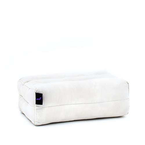 Leewadee Bloque de Yoga pequeño – Cojín Alargado para Pilates y meditación, cojín para el Suelo Hecho de kapok Natural, 35 x 18 x 12 cm, Color Natural Leewadee Bloque de Yoga pequeño – Cojín Alargado para Pilates y meditación, cojín para el Suelo Hecho de kapok Natural, 35 x 18 x 12 cm, Color Natural