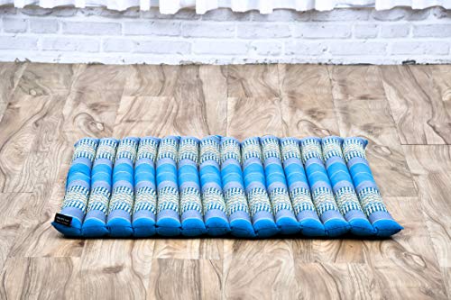 Leewadee colchoneta de meditación Zabuton – Cojín de Suelo Cuadrado, Asiento tailandés de Yoga Hecho de kapok ecológico, 69 x 78 cm, Azul Claro Leewadee colchoneta de meditación Zabuton – Cojín de Suelo Cuadrado, Asiento tailandés de Yoga Hecho de kapok ecológico, 69 x 78 cm, Azul Claro