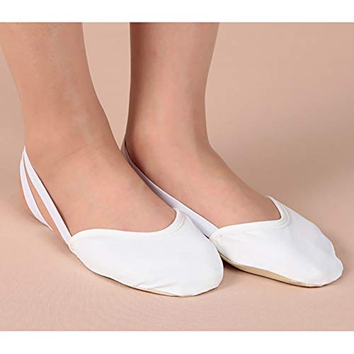 Leezo Duraderas zapatillas de ballet de lona con media suela para gimnasia rítmica para niñas y mujeres, color Multicolor, talla Talla L Leezo Duraderas zapatillas de ballet de lona con media suela para gimnasia rítmica para niñas y mujeres, color Multicolor, talla Talla L